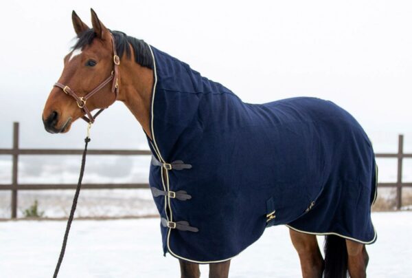 Vlněná odpocovací deka Wahlsten lux wool, navy
