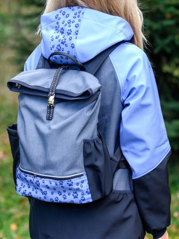 Výcvikový batoh PERIWINKLE s horním zapínáním na zip, 4dox