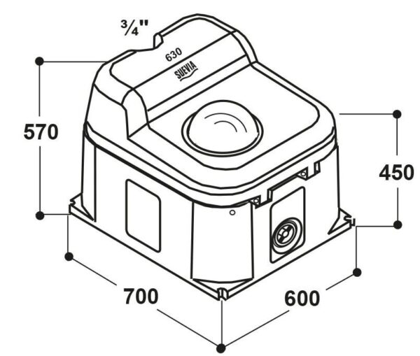 Jednomíčová napáječka THERMO-QUELLE Model 630 s možností přídavného ohřevu - Image 2